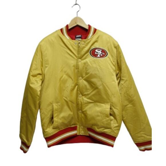 Vintage 49ers Gold Satin Jacket Kids 18/20